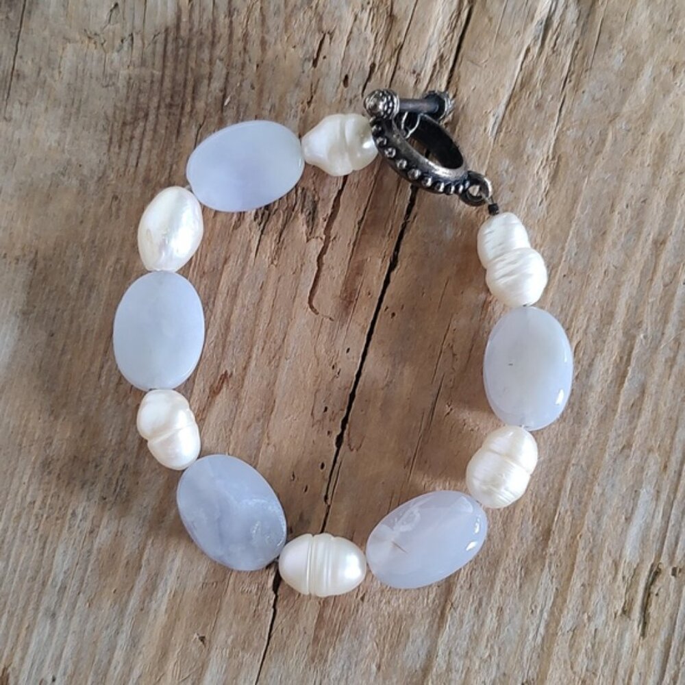 13 VTG NEW Resell 💲Bundle! Genuine Pearls Jasper Aquamarine Bracelets - Picture 16 of 17